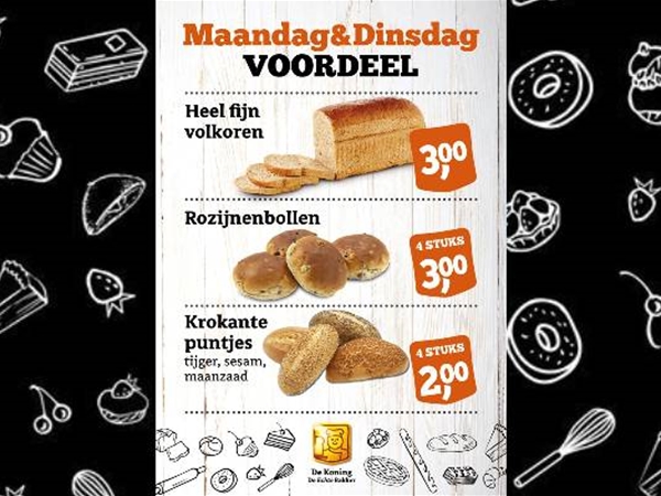 DAGAANBIEDINGEN MAANDAG/DINSDAG