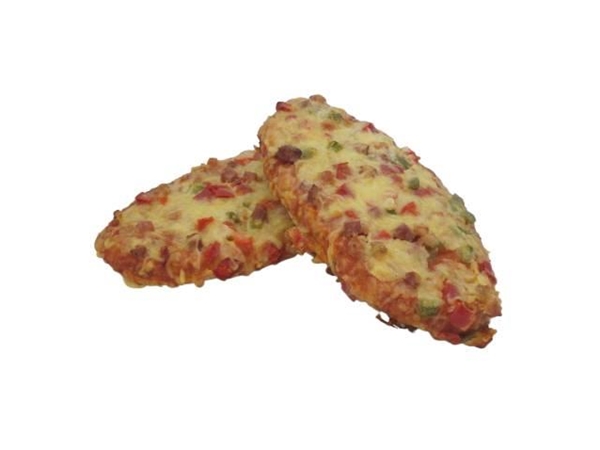 Pizza broodje salami