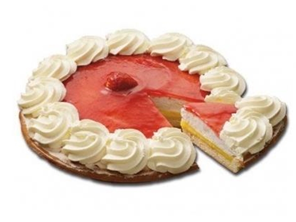 Aardbeien bavarois vlaai